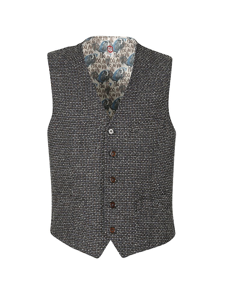 CG - CLUB OF GENTS Gilet Slim Fit Morley blau | 48